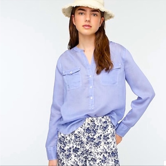 J. Crew Tops - NWT J.Crew Classic popover shirt in Stripe